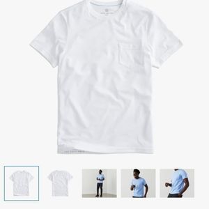 Mack Weldon White Short Sleeve Pocket Tee - Crew Neck